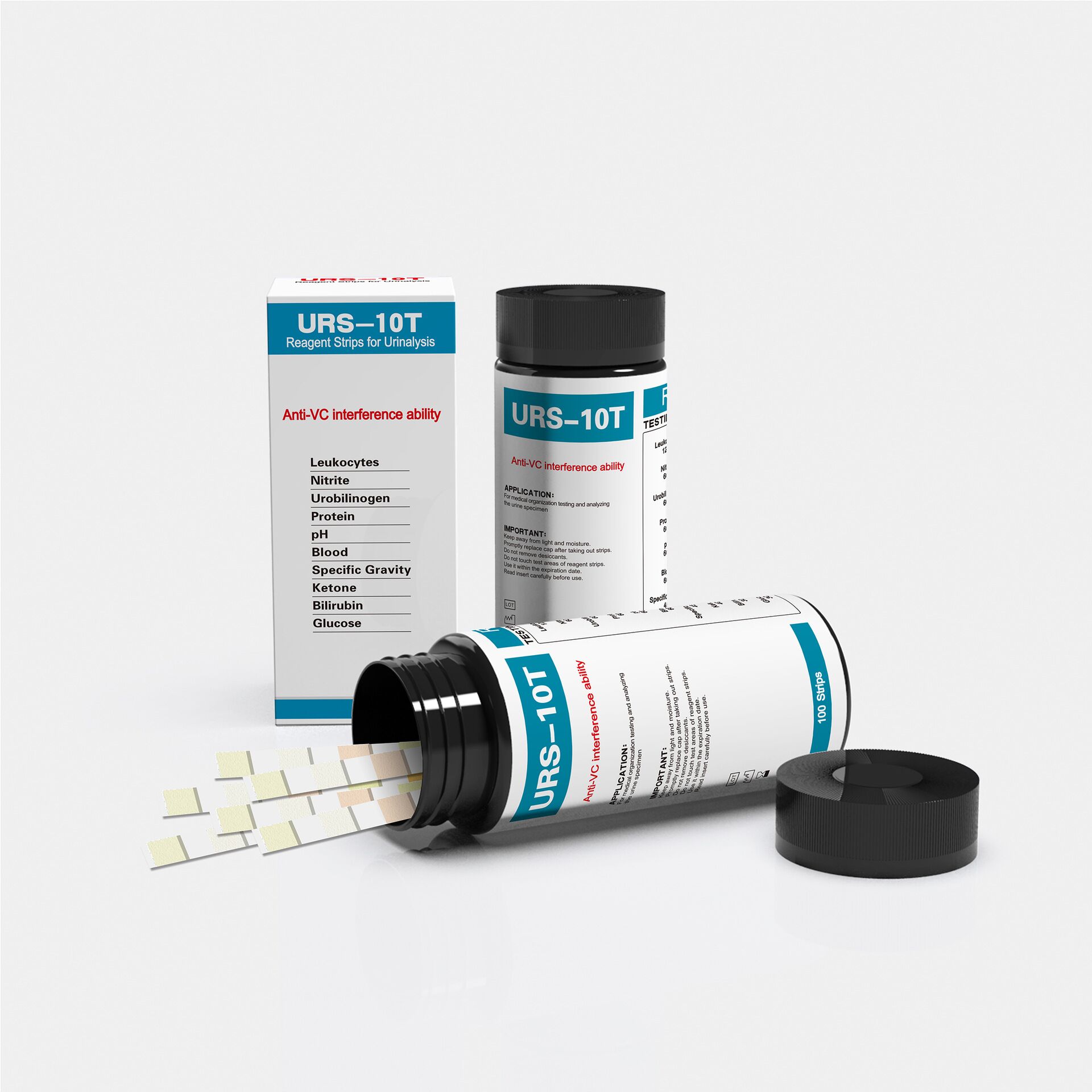 Urinalysis Reagent Strip - Tiras reactivas de URS-10T para orina,