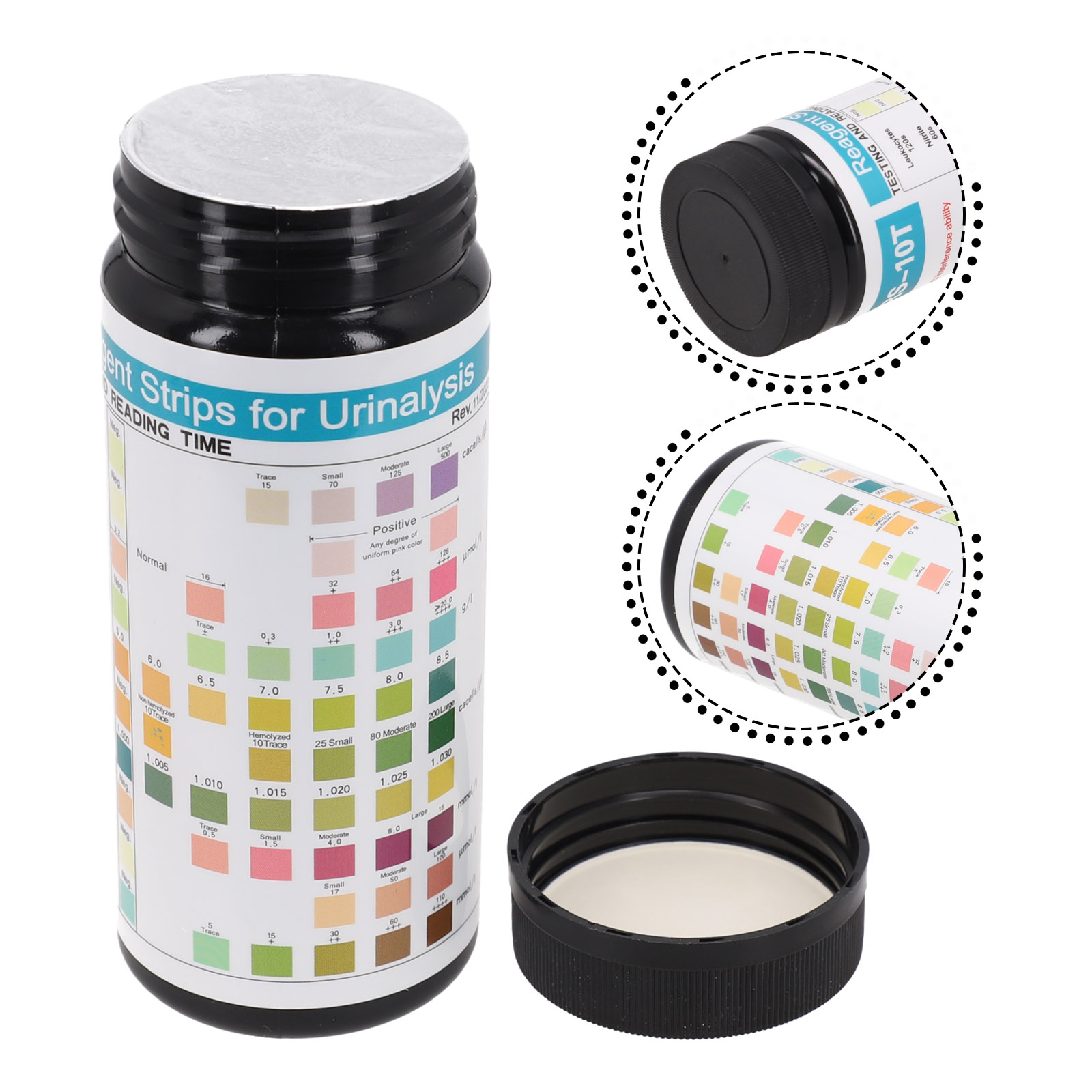 100 Tiras Reactivas URS-10T pa - Urinalysis Reagent Strip reseña y precio