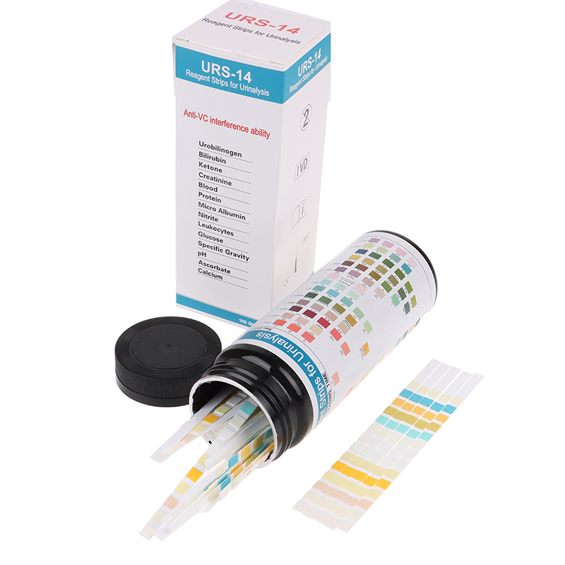 URS-14-Papel de prueba de reac - Urinalysis Reagent Strip reseña y precio